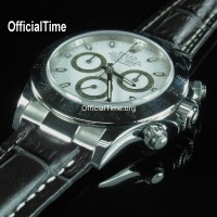 Rolex Daytona Style - Calf Leather with Alligator Grain Strap (3 color)