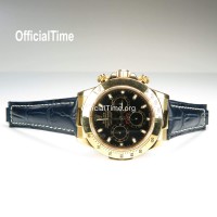 Rolex Daytona Style - Calf Leather with Alligator Grain Strap (3 color)