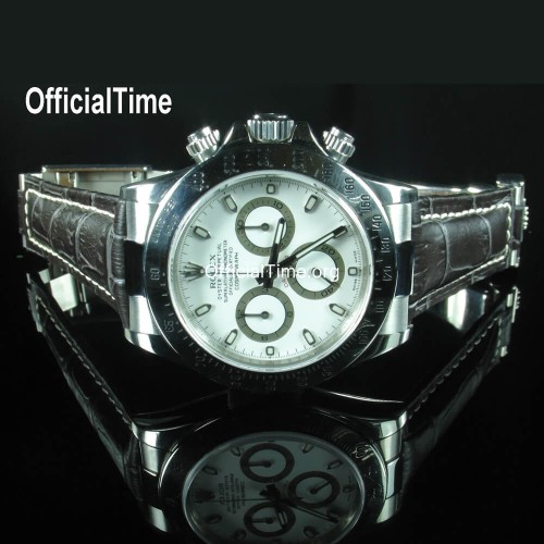 Rolex Daytona Style - Calf Leather with Alligator Grain Strap (3 color) Rolex Daytona Style - Calf Leather with Alligator Grain Strap (3 color)