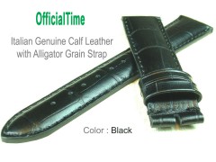 18/16mm Calf Leather with Alligator Grain Strap (5 colors)