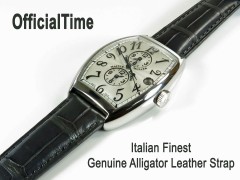 for FM5850 - 18/16mm Double-sided Genuine Alligator Leather Strap (5 colors)