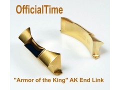 Rolex Submariner #116618 Style -  "Armor of the King" AK End Link (Gold plating)