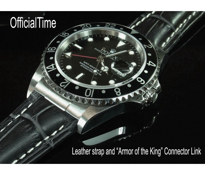 gmt master leather strap