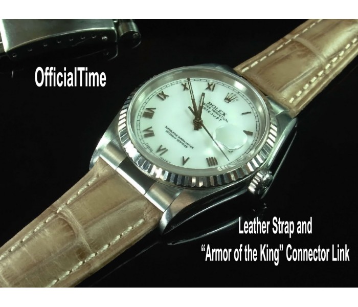 rolex datejust alligator strap