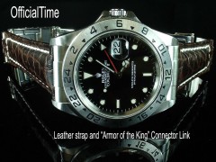 Rolex Explorer II #16570 Style - 20/16mm Buffalo Leather Strap (3 colors)