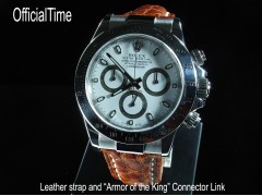 Rolex Style - 20/16mm Buffalo Leather Strap (Large size / 3 colors)