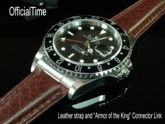 Rolex GMT Master #16700 Style - 20/16mm Bull Leather Strap (2 colors)