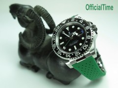 Rolex GMT Master II #116710 Style - 20/16mm Breathable Rubber Strap (7 colors)