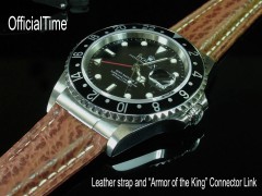 Rolex GMT Master II #16710 Style - 20/16mm Shark Skin Strap (3 colors)