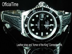 Rolex Submariner Style - 20/16mm Shark Skin Strap (3 colors)
