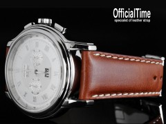 Zenith Style - 22/18mm Italian Bull Leather Strap (3 colors)